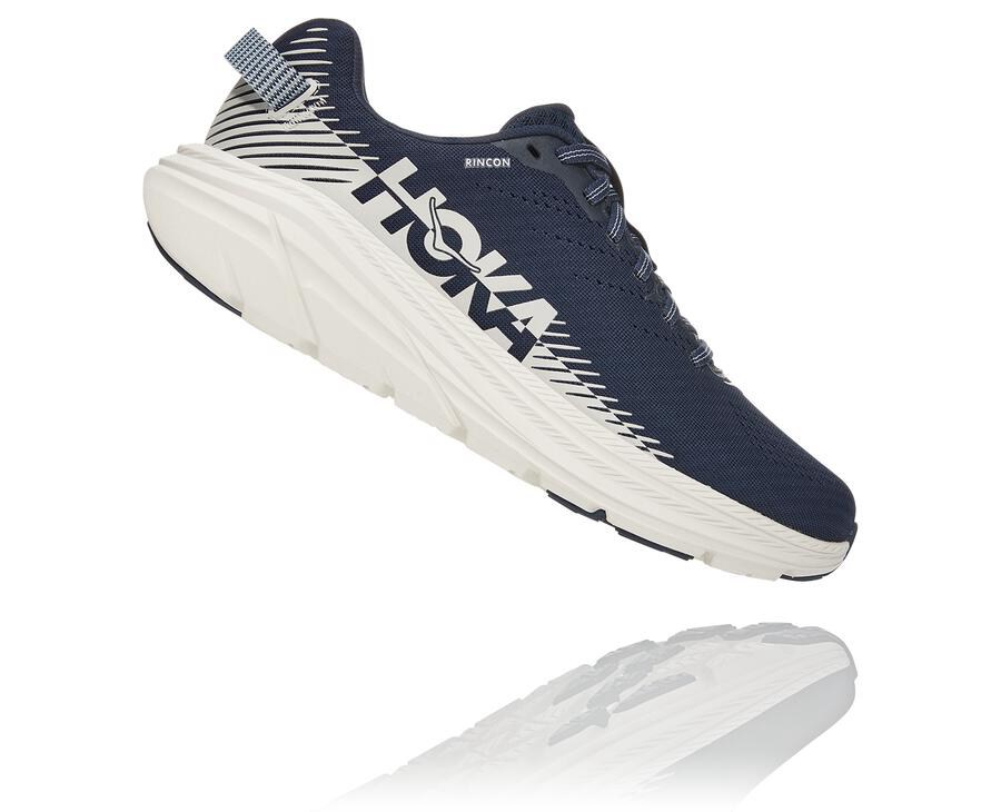 Hoka One One Rincon 2 Löparskor Dam - Marinblå/Vita - LNAQH-2675